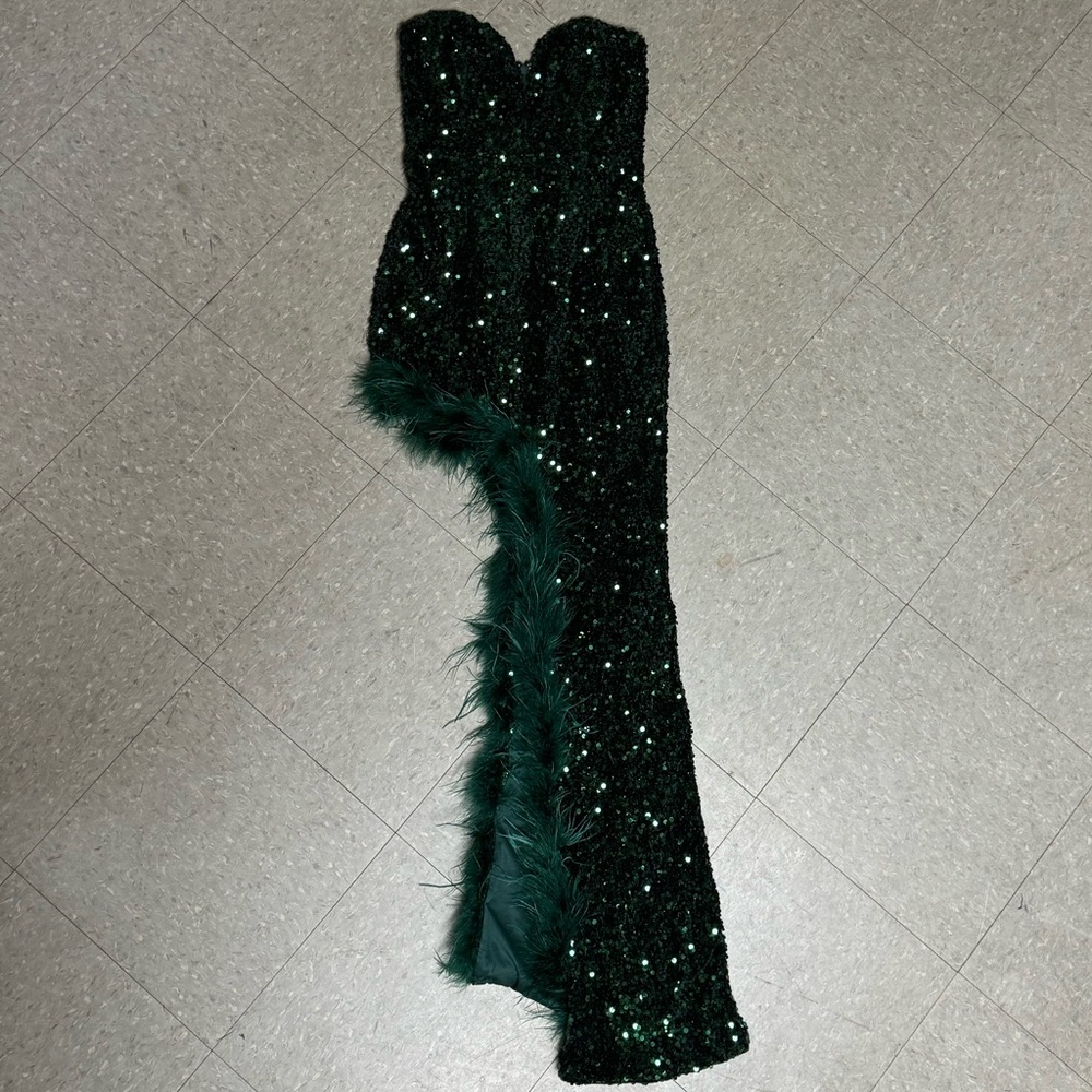 Lulus Strapless Sequin Dress - image 5